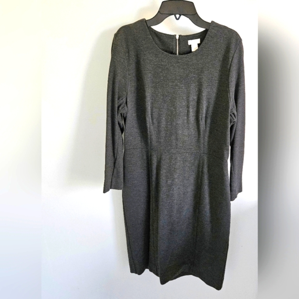 J. Crew gray knit dress
